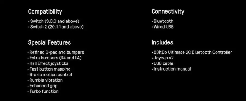 8BitDo выпускает полупрозрачный Bluetooth-контроллер Ultimate 2C для Nintendo Switch