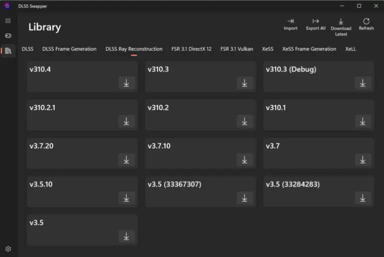 DLSS Swapper теперь поддерживает пресеты DLSS Ray Reconstruction