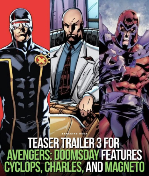 Слухи: Третий тизер "Мстители: Судный день" покажет Профессора Икс, Циклопа и Магнето