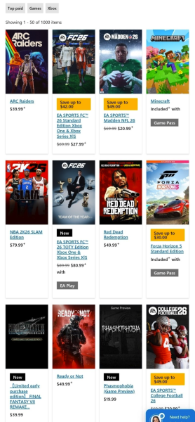 Final Fantasy 7 Remake хорошо стартовала в чартах "Лучших платных игр" Xbox