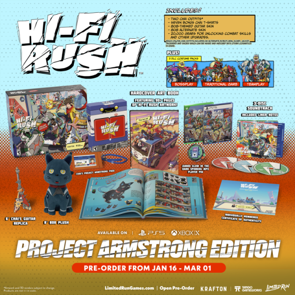 Компания Limited Run Games анонсировала физические издания Hi-Fi Rush, предзаказы начнутся 16 января