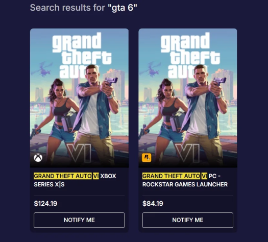 В Сети обнаружили возможный ценник GTA VI