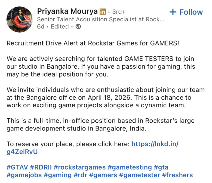 График соблюдается: похоже, что Rockstar приступает к финальному тестированию GTA VI